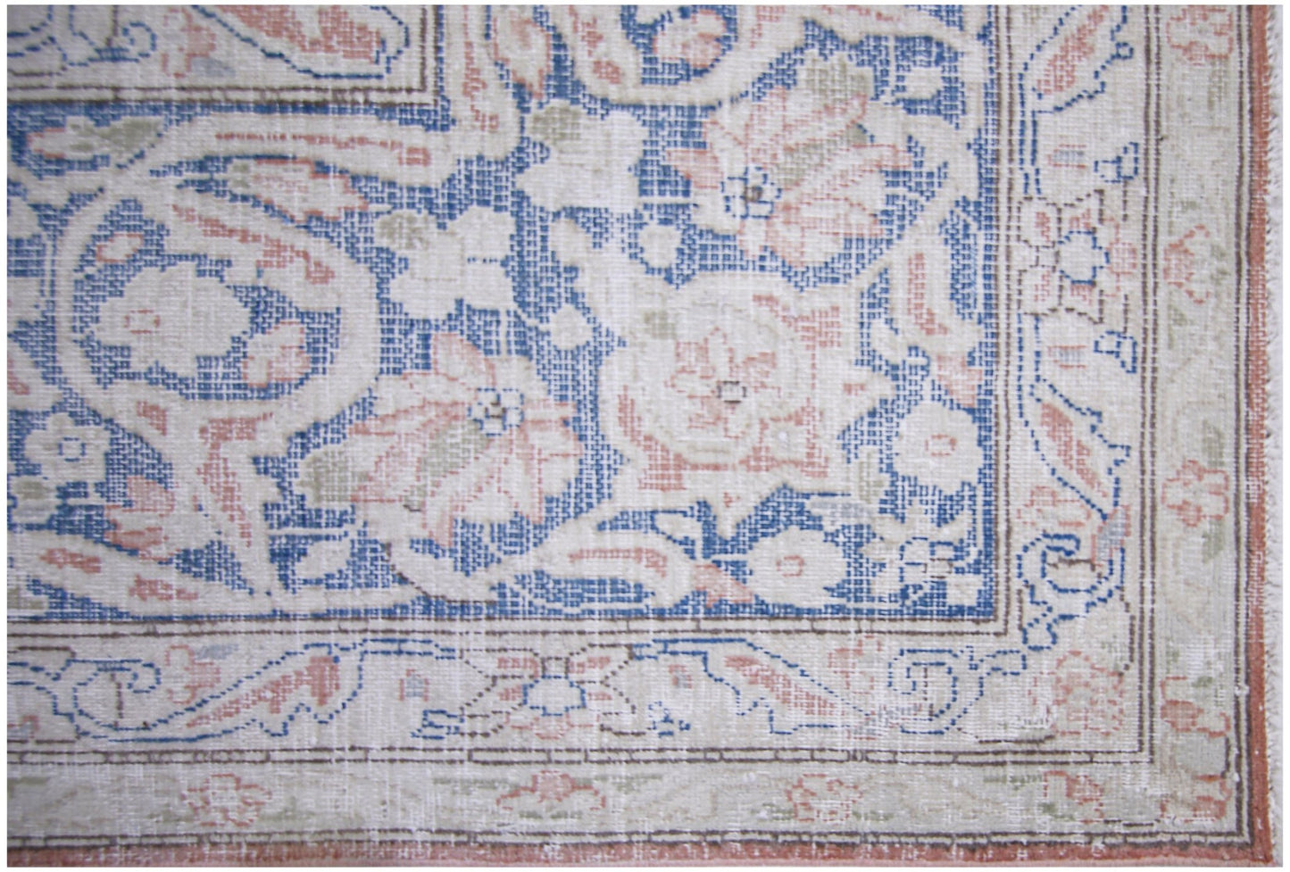 Handmade Vintage Persian Kerman Rug | 389 x 294 cm | 12'9" x 9'8" - Najaf Rugs & Textile
