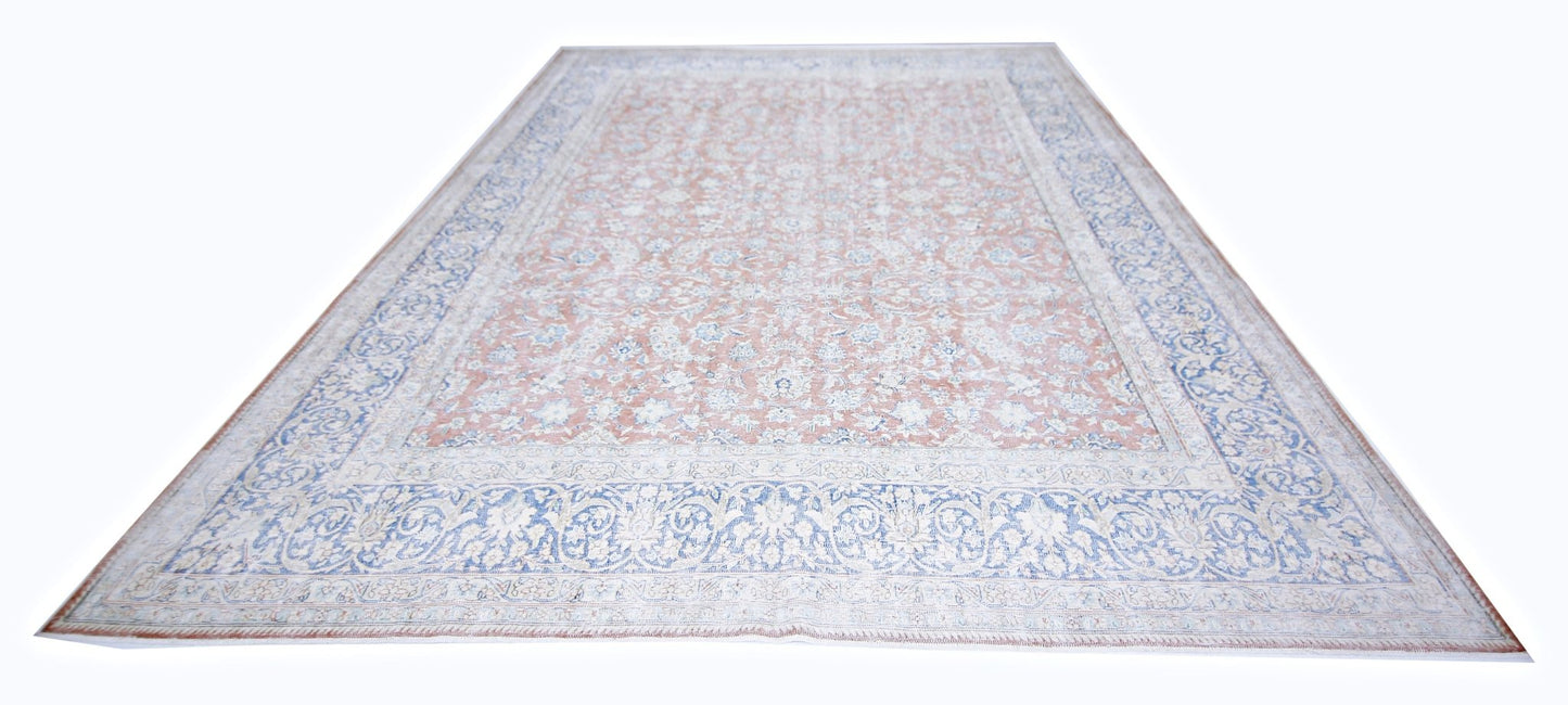 Handmade Vintage Persian Kerman Rug | 397 x 297 cm | 13 x 9'9" - Najaf Rugs & Textile