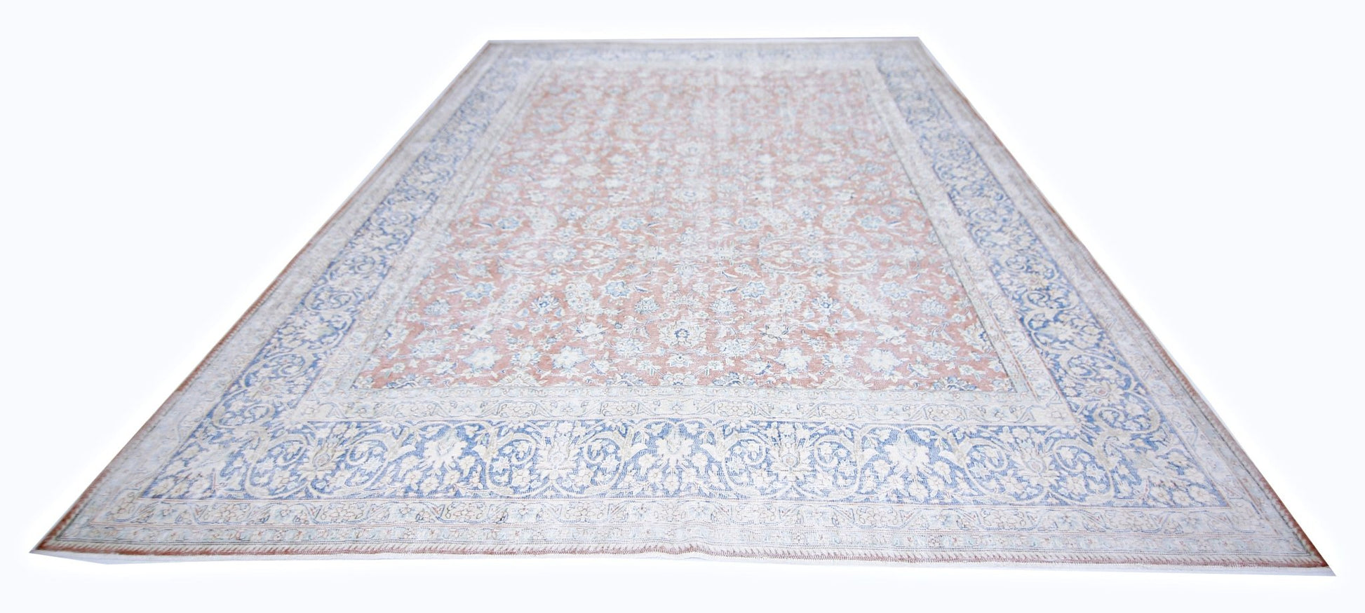 Handmade Vintage Persian Kerman Rug | 397 x 297 cm | 13 x 9'9" - Najaf Rugs & Textile