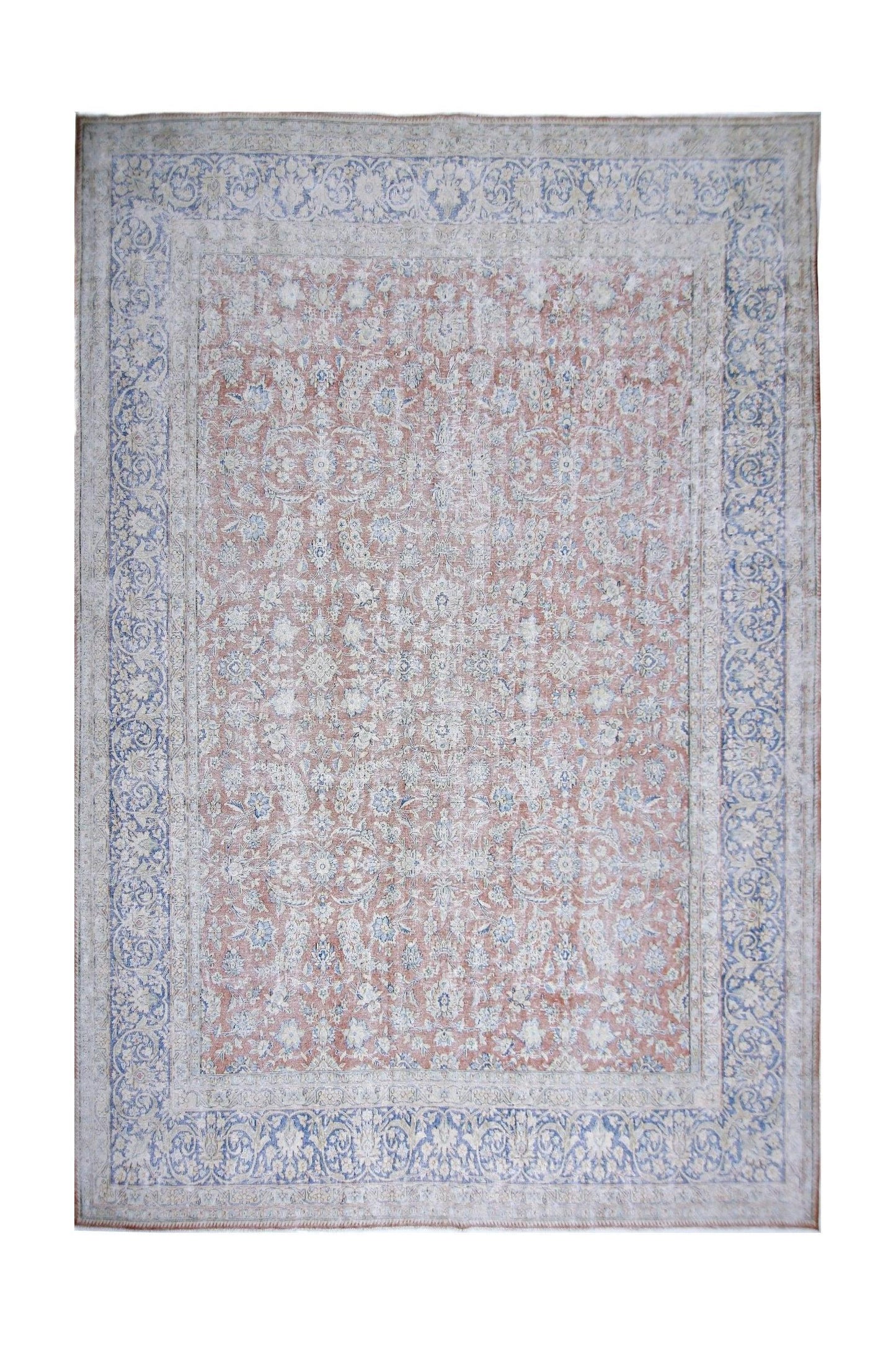 Handmade Vintage Persian Kerman Rug | 397 x 297 cm | 13 x 9'9" - Najaf Rugs & Textile
