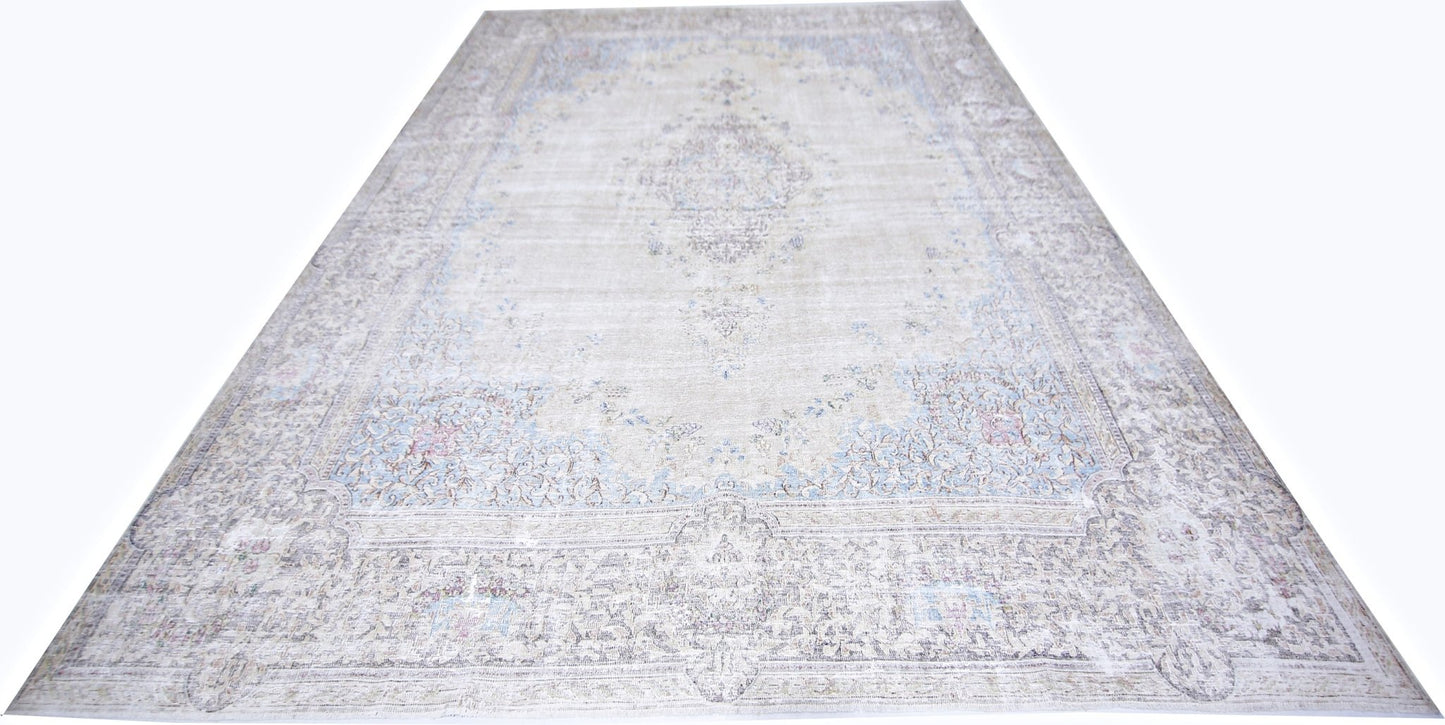 Handmade Vintage Persian Kerman Rug | 399 x 301 cm | 13'1" x 9'10" - Najaf Rugs & Textile