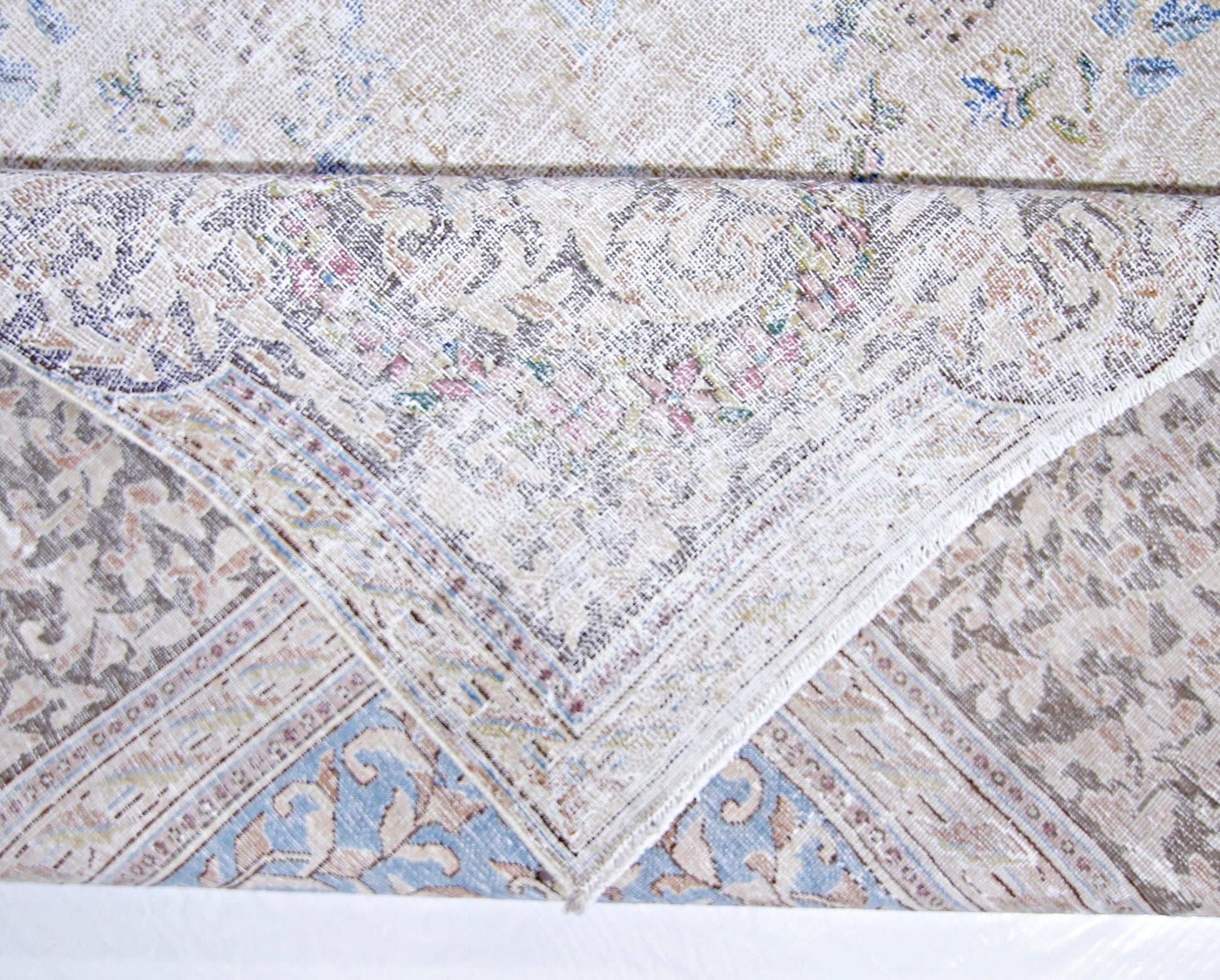 Handmade Vintage Persian Kerman Rug | 399 x 301 cm | 13'1" x 9'10" - Najaf Rugs & Textile