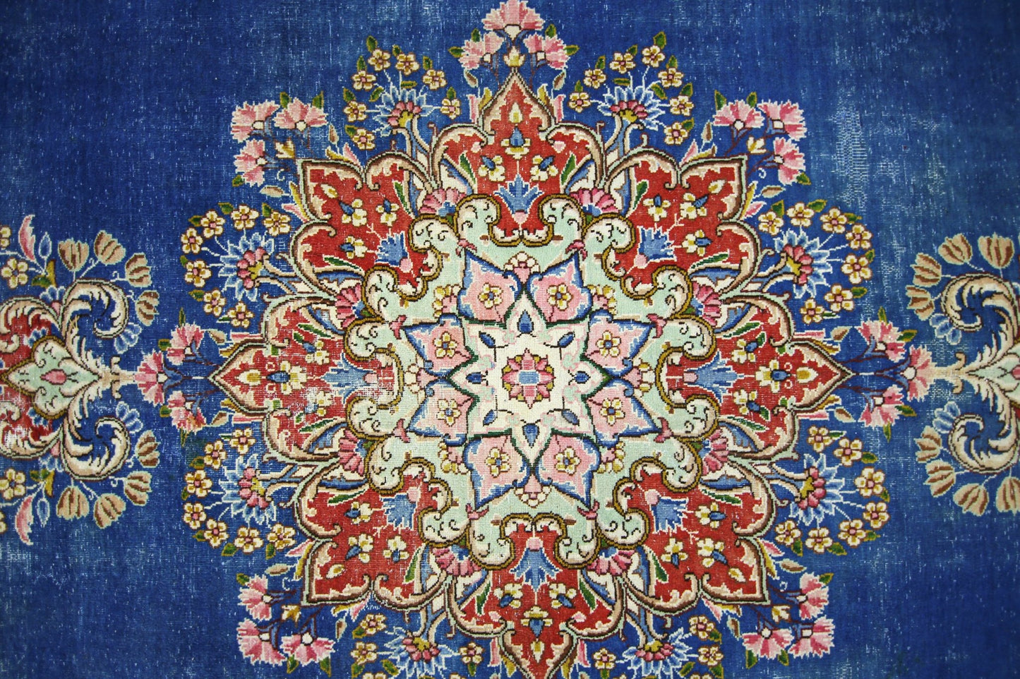 Handmade Vintage Persian Kerman Rug | 401 x 296 cm | 13'2" x 9'9" - Najaf Rugs & Textile