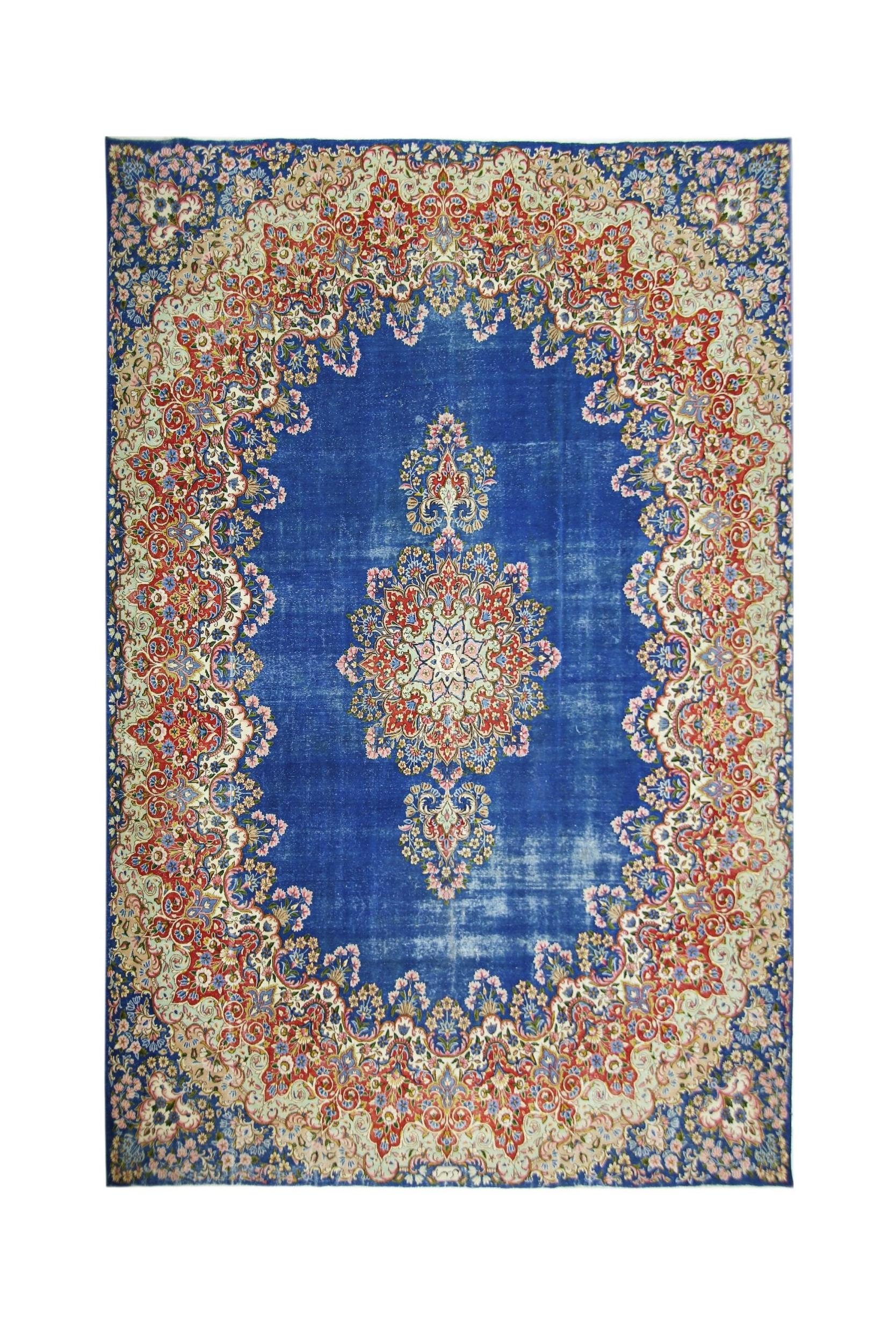 Vintage Persian Kerman Rug