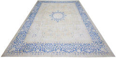 Handmade Vintage Persian Kerman Rug | 409 x 295 cm | 13'5" x 9'8" - Najaf Rugs & Textile