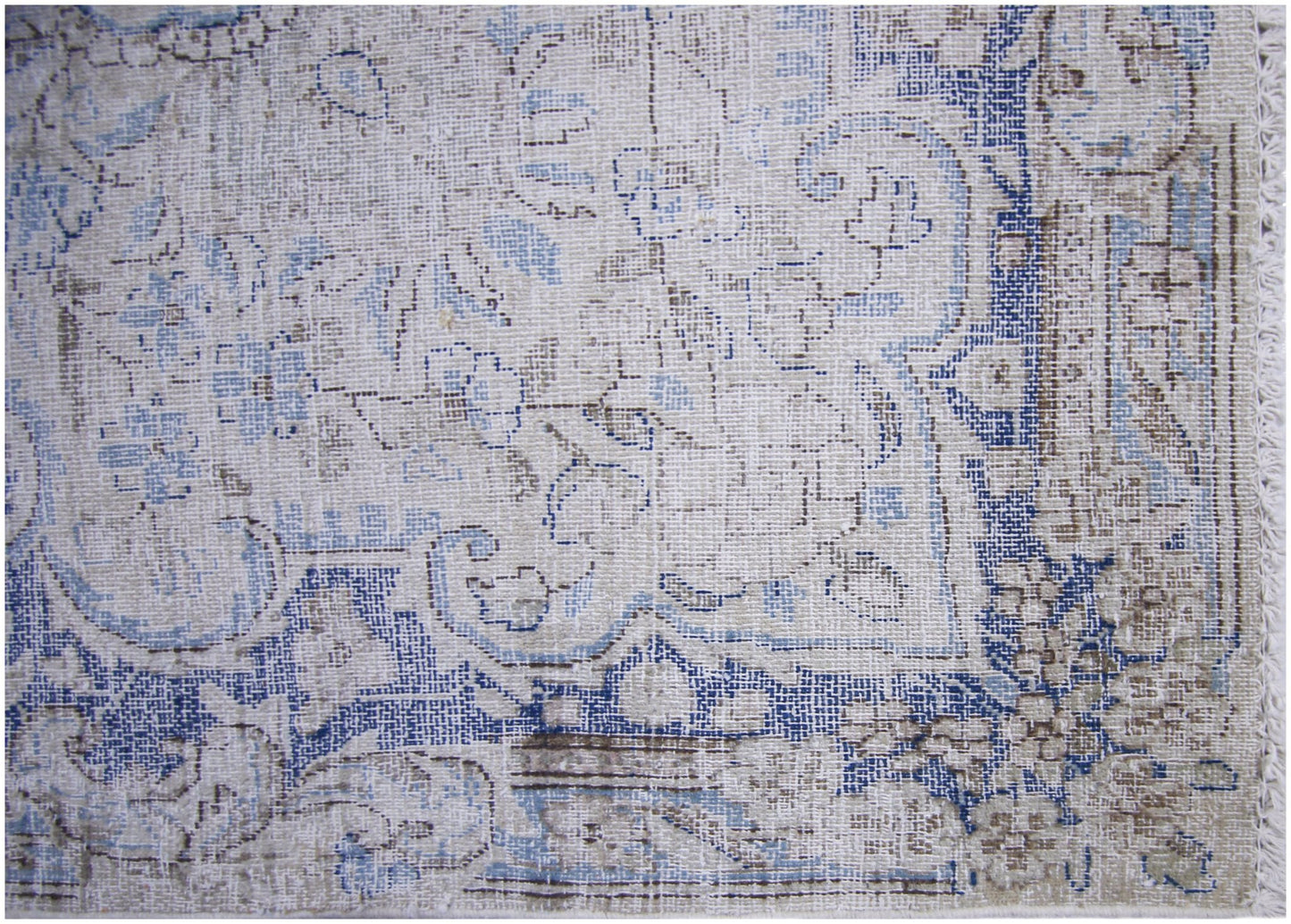 Handmade Vintage Persian Kerman Rug | 413 x 295 cm | 13'7" x 9'8" - Najaf Rugs & Textile