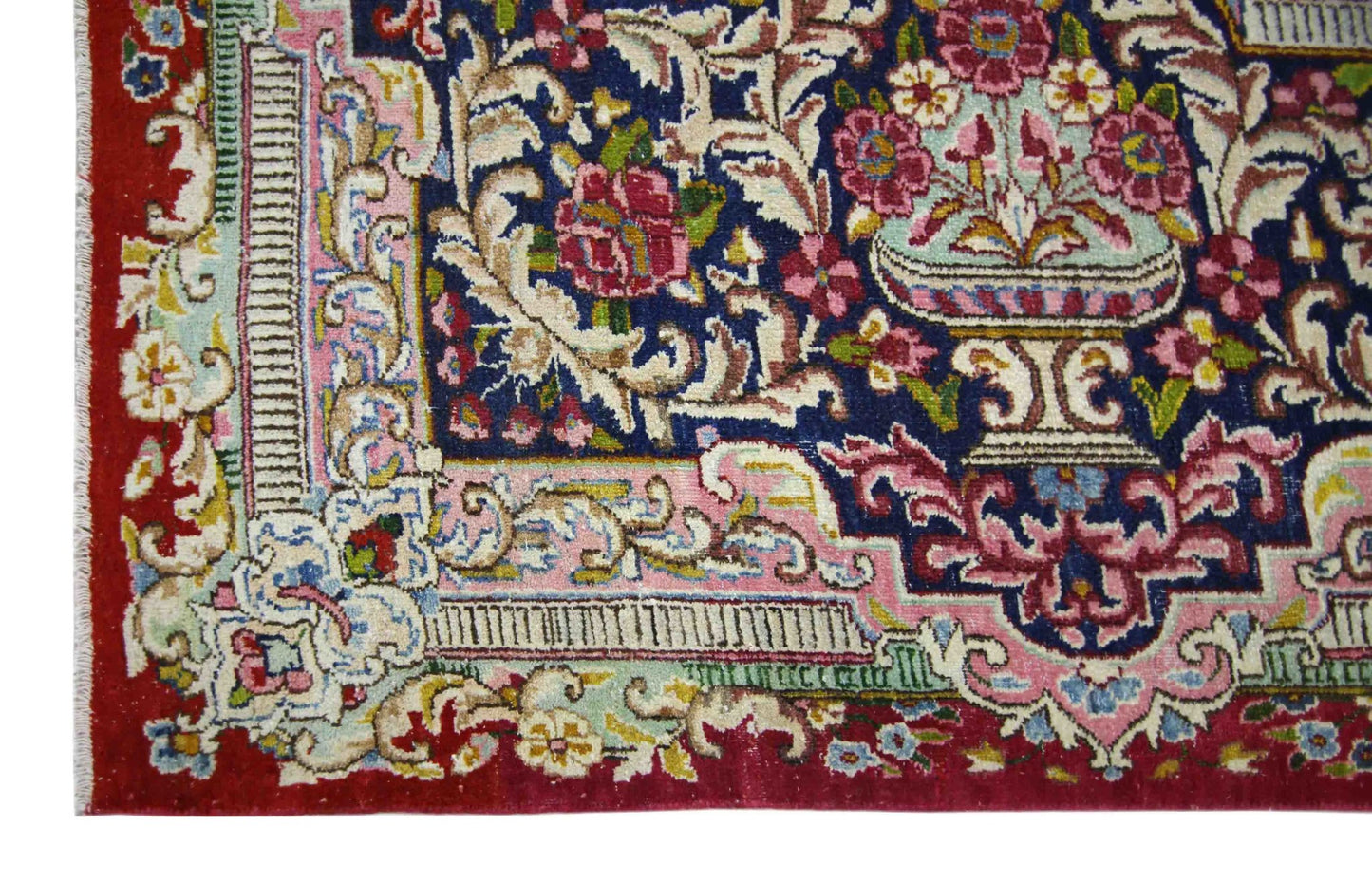 Handmade Vintage Persian Kerman Rug | 464 x 292 cm | 15'3" x 9'7" - Najaf Rugs & Textile