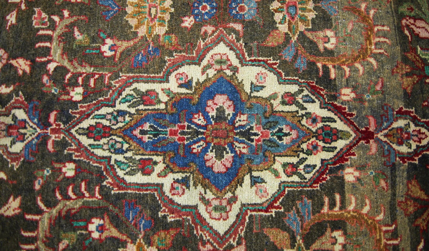 Handmade Vintage Persian Kerman Hallway Runner | 217 x 64 cm | 7'2" x 2'1" - Najaf Rugs & Textile