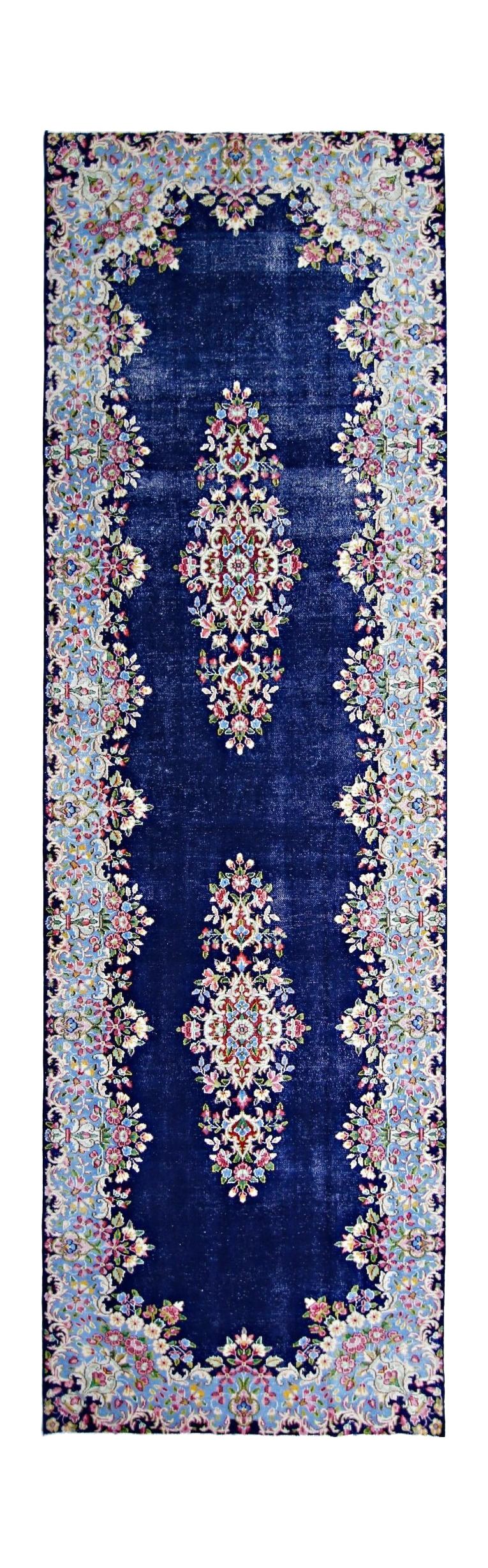 Vintage Persian Kerman Runner