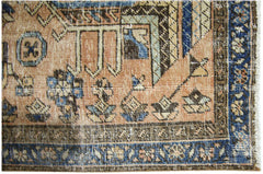 Handmade Vintage Persian Hallway Runner | 357 x 96 cm | 11'8" x 3'2" - Najaf Rugs & Textile