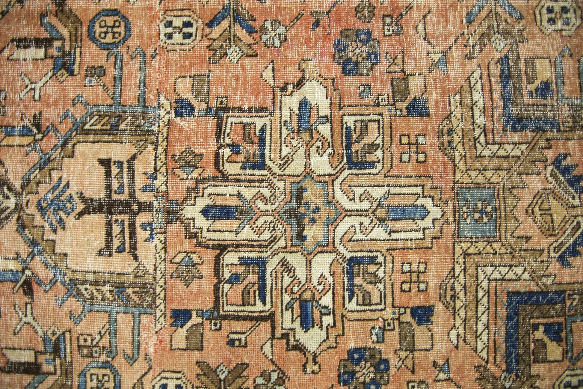 Handmade Vintage Persian Hallway Runner | 357 x 96 cm | 11'8" x 3'2" - Najaf Rugs & Textile