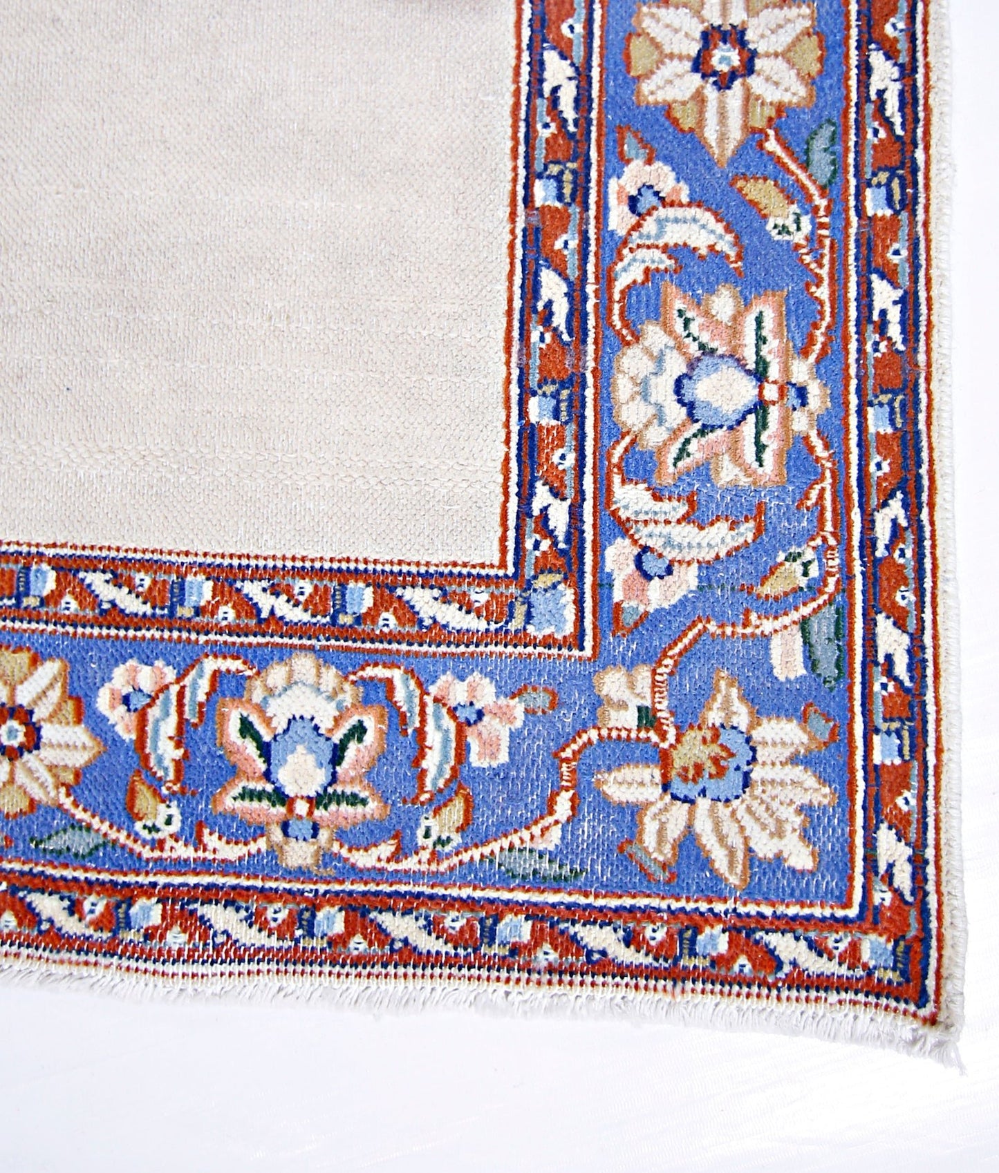 Handmade Vintage Persian Hallway Runner | 377 x 99 cm | 12'5" x 3'3" - Najaf Rugs & Textile
