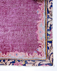 Handmade Vintage Persian Kerman Hallway Runner | 422 x 70 cm | 13'10" x 2'4" - Najaf Rugs & Textile