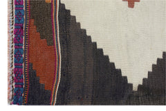 Handmade Vintage Persian Kilim Hallway Runner | 474 x 161 cm | 15'7" x 5'3" - Najaf Rugs & Textile