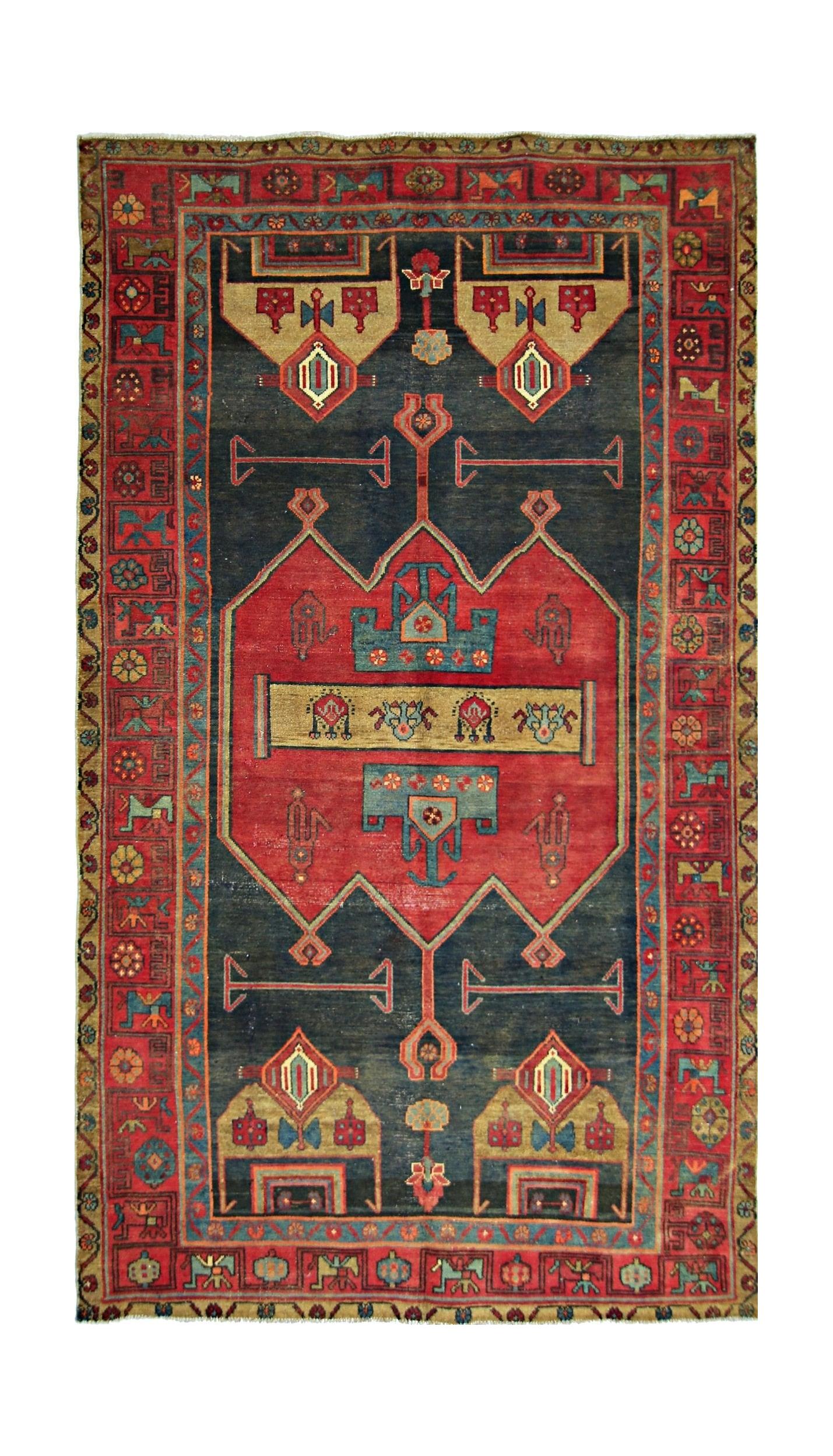 Vintage Persian Koliai Rug