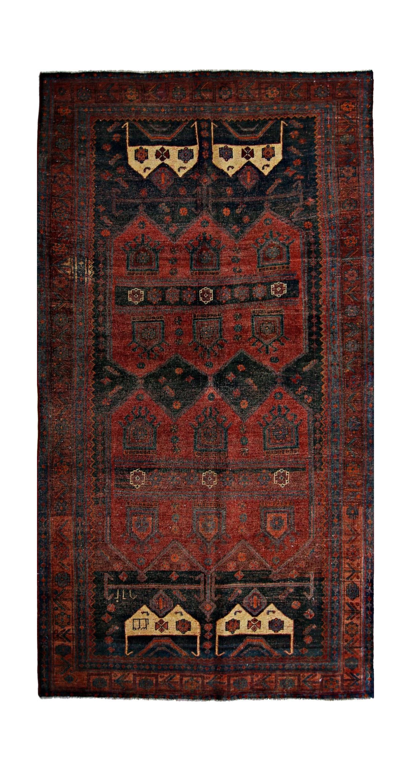 Vintage Persian Koliai Rug