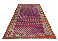 Handmade Vintage Persian Kilim | 281 x 143 cm | 9'3" x 4'8" - Najaf Rugs & Textile