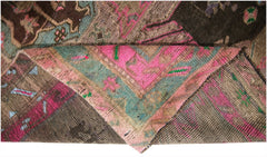 Handmade Vintage Persian Hallway Runner | 340 x 133 cm | 11'2" x 4'5" - Najaf Rugs & Textile