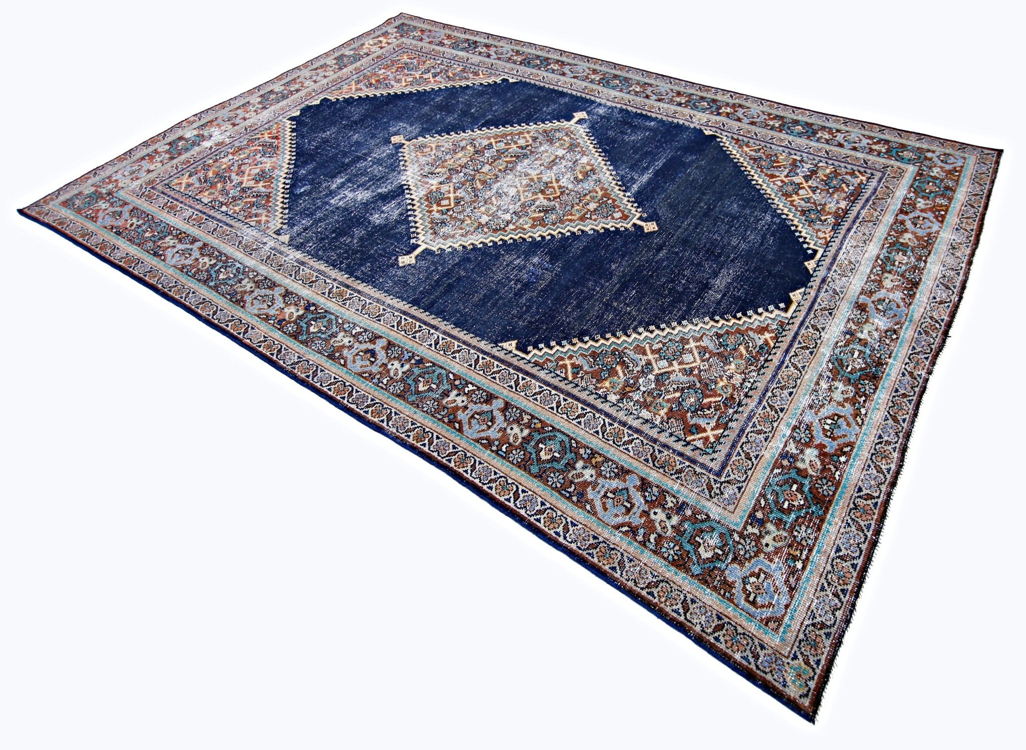 Handmade Vintage Persian Rug | 334 x 211 cm | 11' x 6'11" - Najaf Rugs & Textile