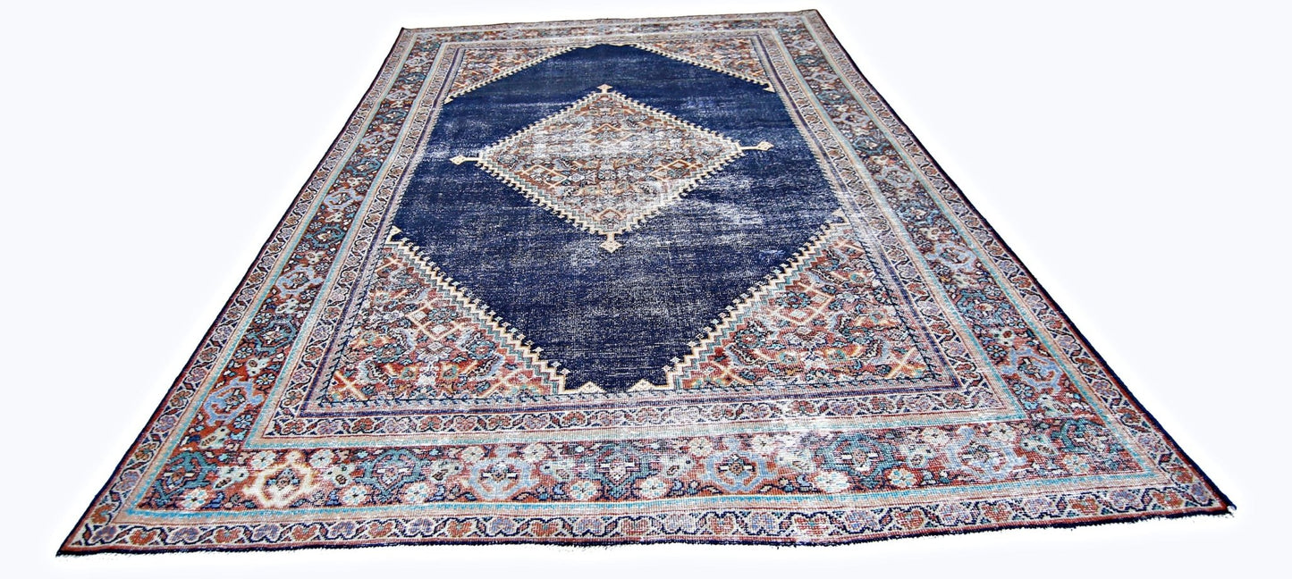 Handmade Vintage Persian Rug | 334 x 211 cm | 11' x 6'11" - Najaf Rugs & Textile