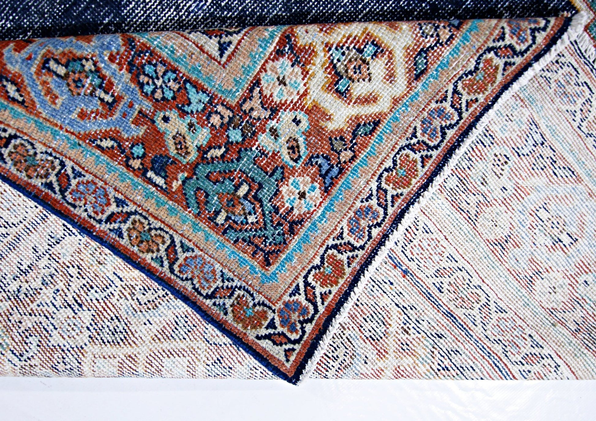 Handmade Vintage Persian Rug | 334 x 211 cm | 11' x 6'11" - Najaf Rugs & Textile