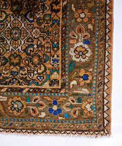 Handmade Vintage Persian Hallway Runner | 280 x 105 cm | 9'2" x 3'5" - Najaf Rugs & Textile