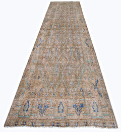 Handmade Vintage Persian Rug | 295 x 120 cm | 9'8" x 3'11" - Najaf Rugs & Textile