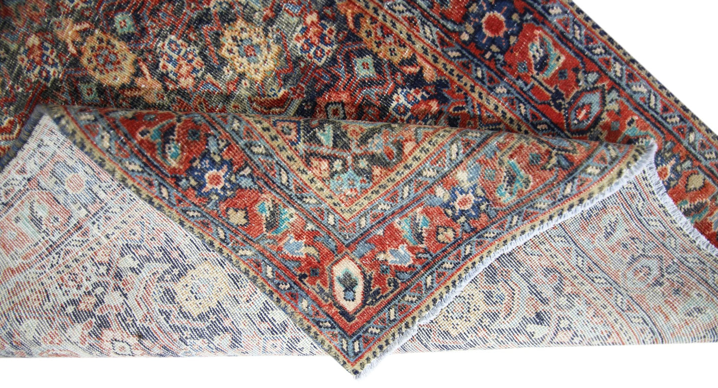 Handmade Vintage Persian Hallway Runner | 306 x 101 cm | 10' x 3'4" - Najaf Rugs & Textile