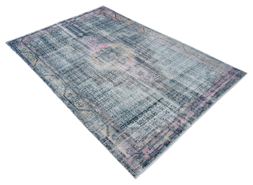 Vintage Persian Mazlaghan Rug