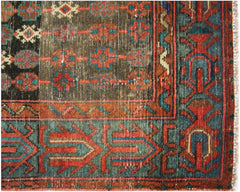 Handmade Vintage Persian Mazlaghan Rug | 270 x 119 cm | 8'10" x 3'11" - Najaf Rugs & Textile