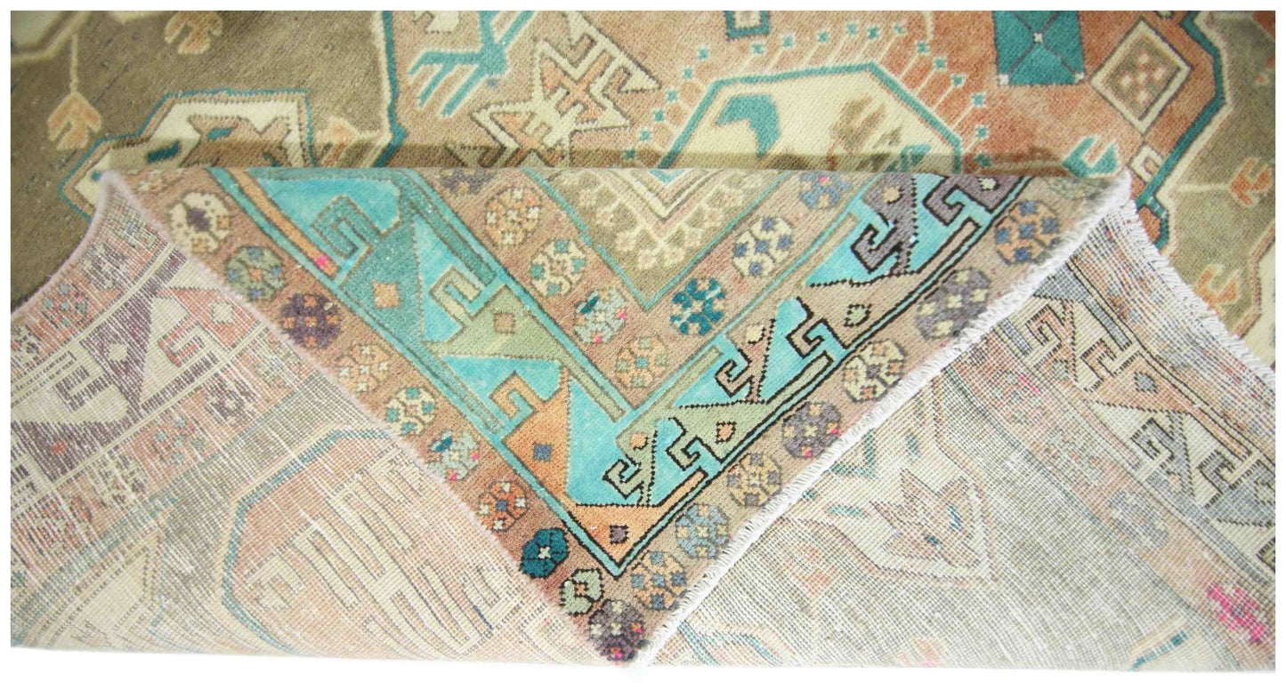 Handmade Vintage Persian Rug | 285 x 142 cm | 9'4" x 4'8" - Najaf Rugs & Textile