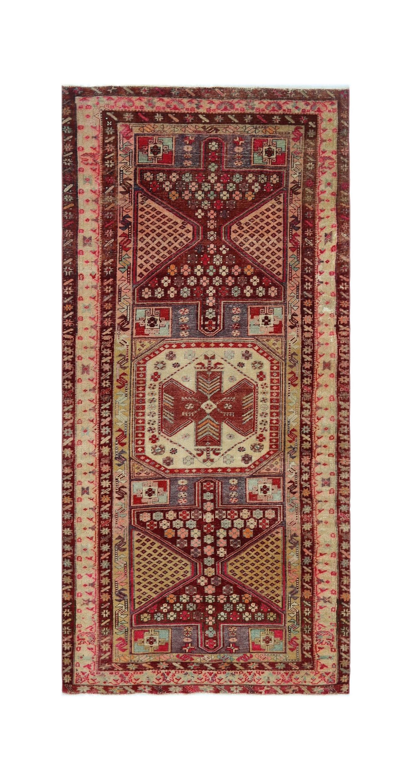 Vintage Persian Meshkin Rug