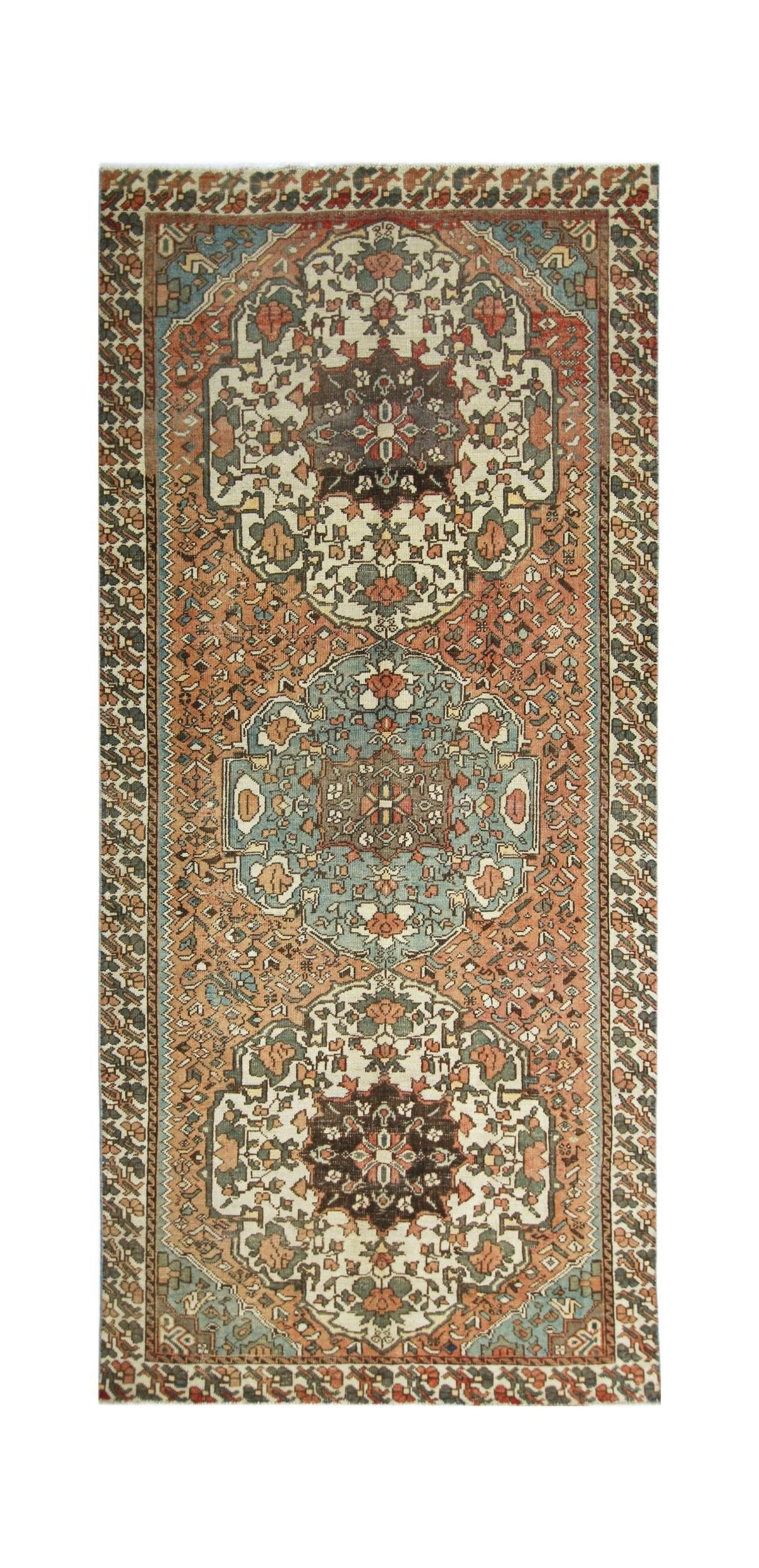 Vintage Persian Meshkin Rug
