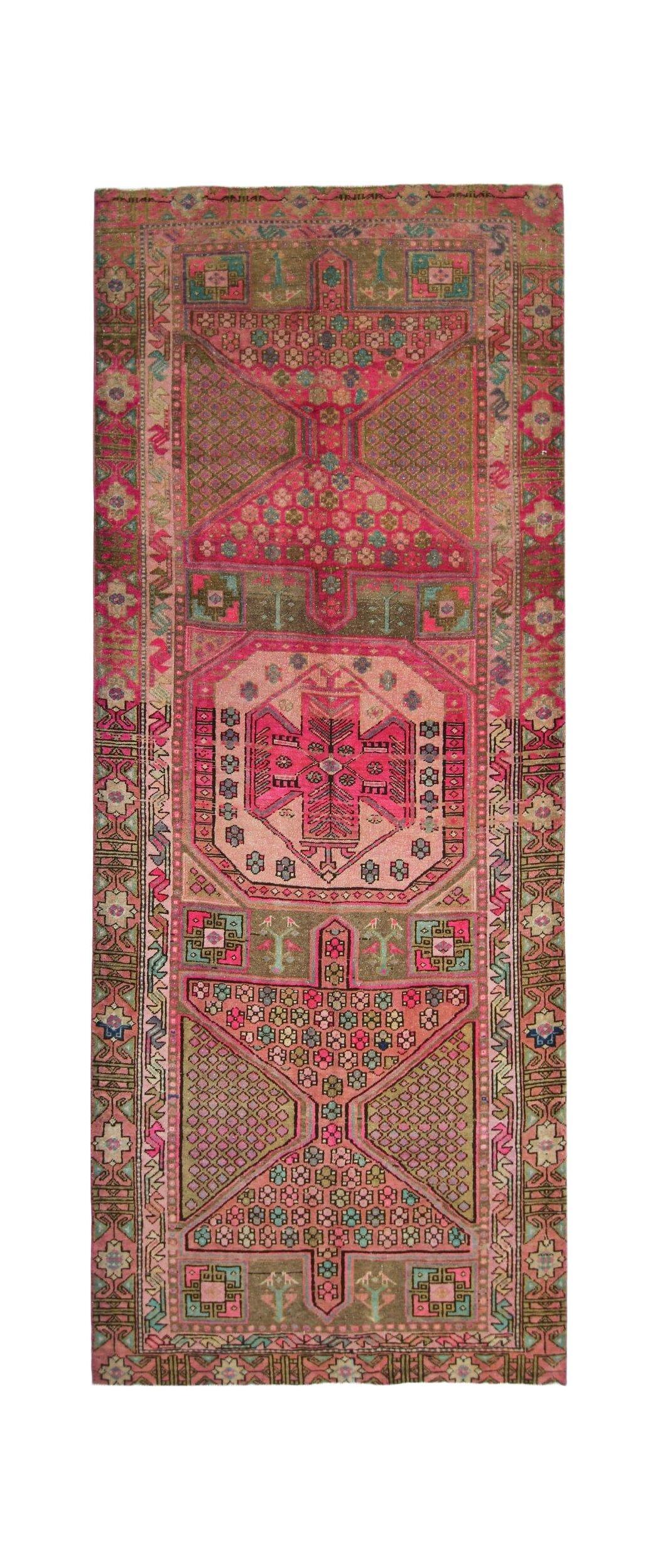 Vintage Persian Meshkin Rug
