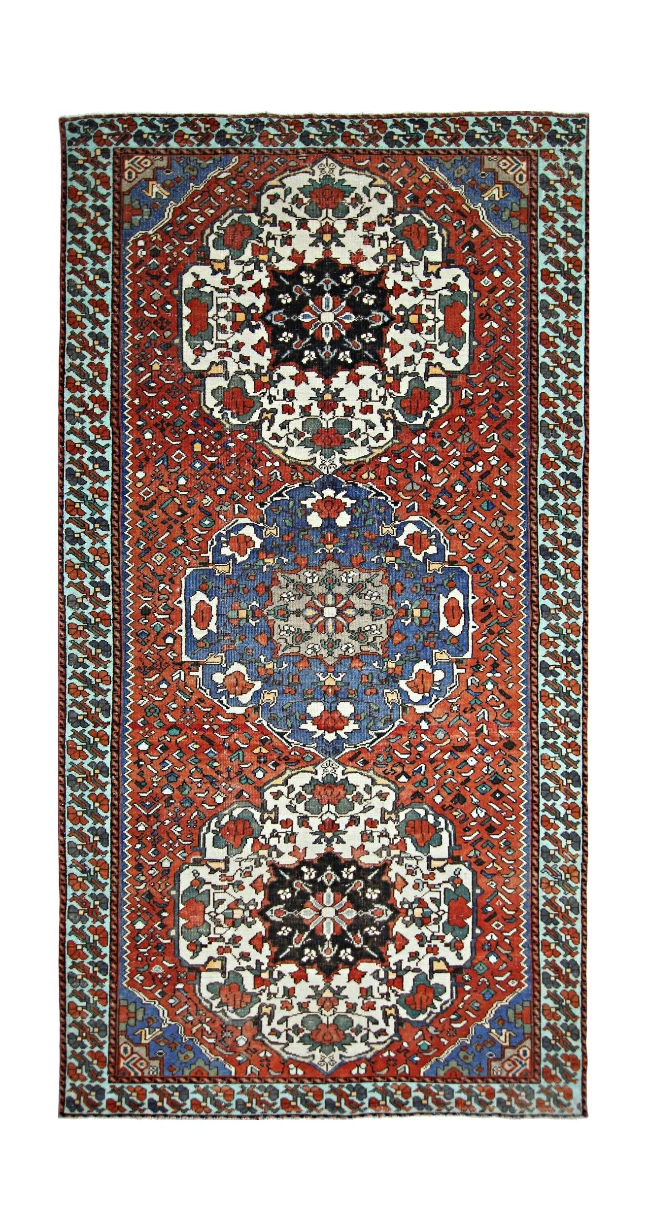 Vintage Persian Meshkin Rug