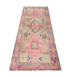 Handmade Vintage Persian Rug | 317 x 146 cm | 10'5" x 4'9" - Najaf Rugs & Textile