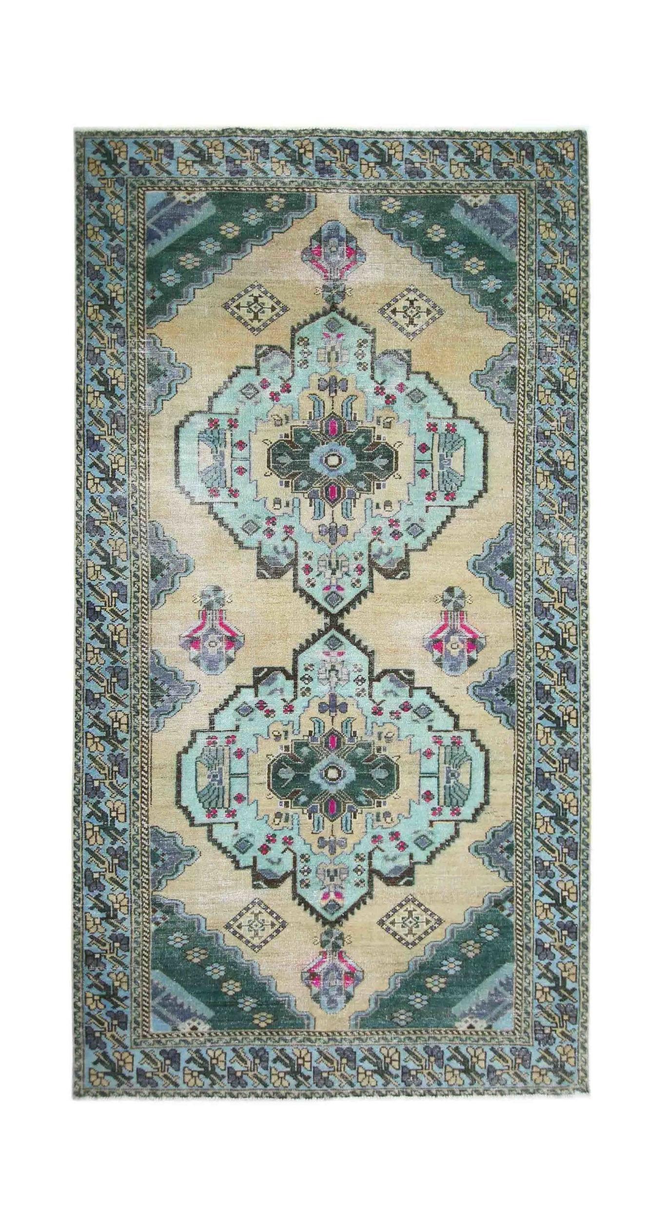 Vintage Persian Meshkin Rug