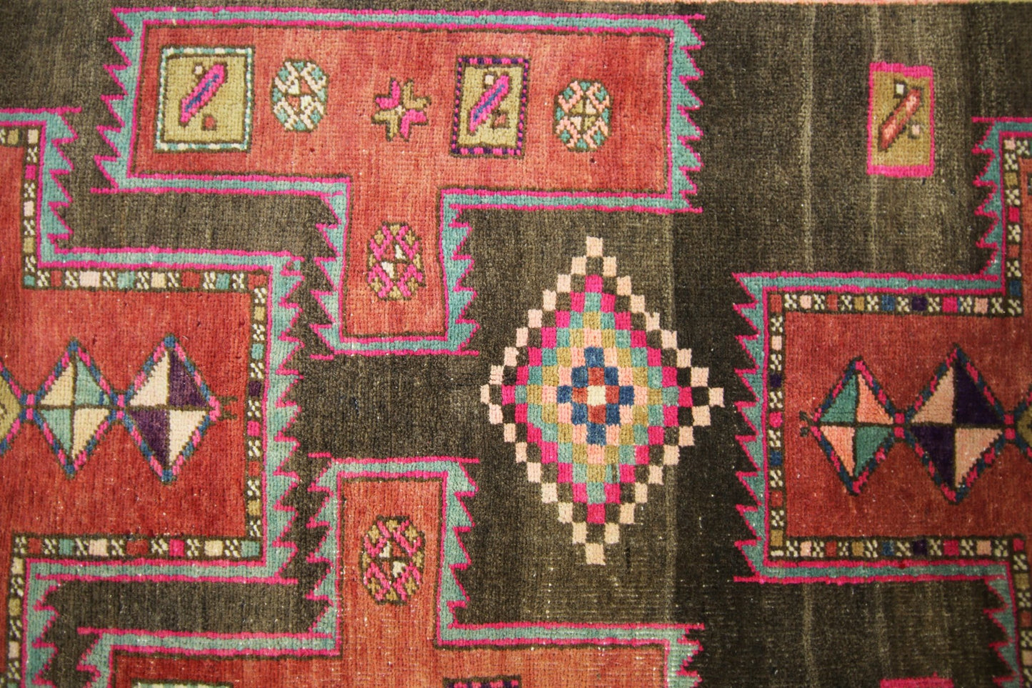 Handmade Vintage Persian Hallway Runner | 286 x 112 cm | 9'4" x 3'8" - Najaf Rugs & Textile