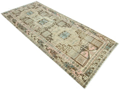 Handmade Vintage Persian Hallway Runner | 298 x 118 cm | 9'8" x 3'10" - Najaf Rugs & Textile