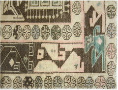 Handmade Vintage Persian Hallway Runner | 298 x 118 cm | 9'8" x 3'10" - Najaf Rugs & Textile