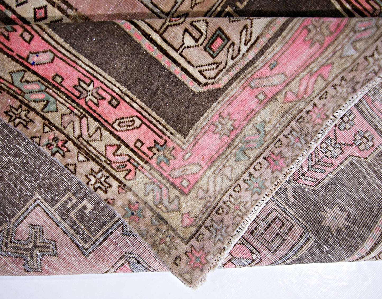 Handmade Vintage Persian Rug | 327 x 139 cm | 10'9" x 4'7" - Najaf Rugs & Textile