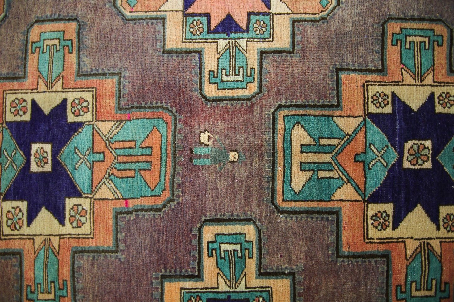 Handmade Vintage Persian Hallway Runner | 328 x 119 cm | 10'9" x 3'11" - Najaf Rugs & Textile