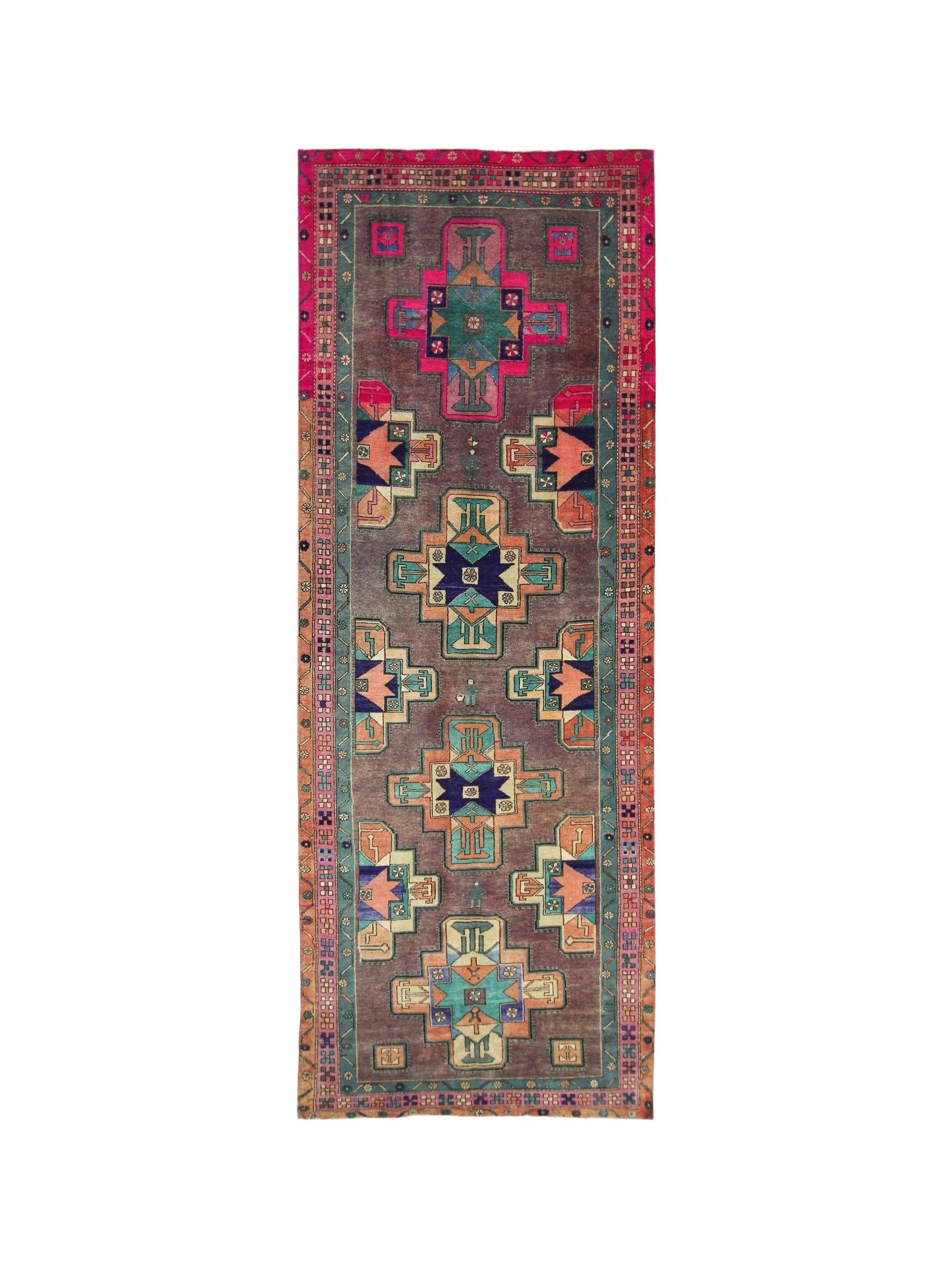 Vintage Persian Meshkin Runner