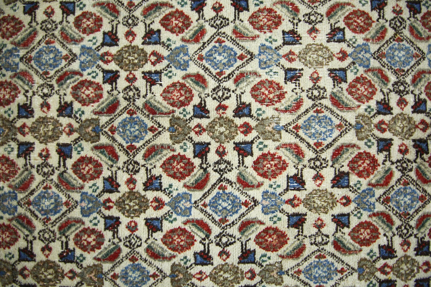 Handmade Vintage Persian Moud Rug | 213 x 202 cm | 7' x 6'8" - Najaf Rugs & Textile