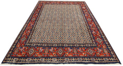 Handmade Vintage Persian Moud Rug | 243 x 196 cm | 8' x 6'5" - Najaf Rugs & Textile