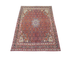 Handmade Vintage Persian Moud Rug | 297 x 212 cm | 9'9" x 6'11" - Najaf Rugs & Textile