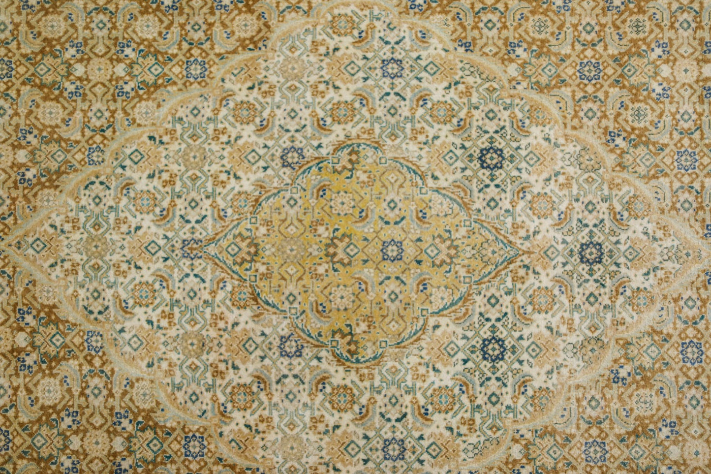 Handmade Vintage Traditional Pakistani Rug | 345 x 249 cm | 11'4" x 8'2" - Najaf Rugs & Textile