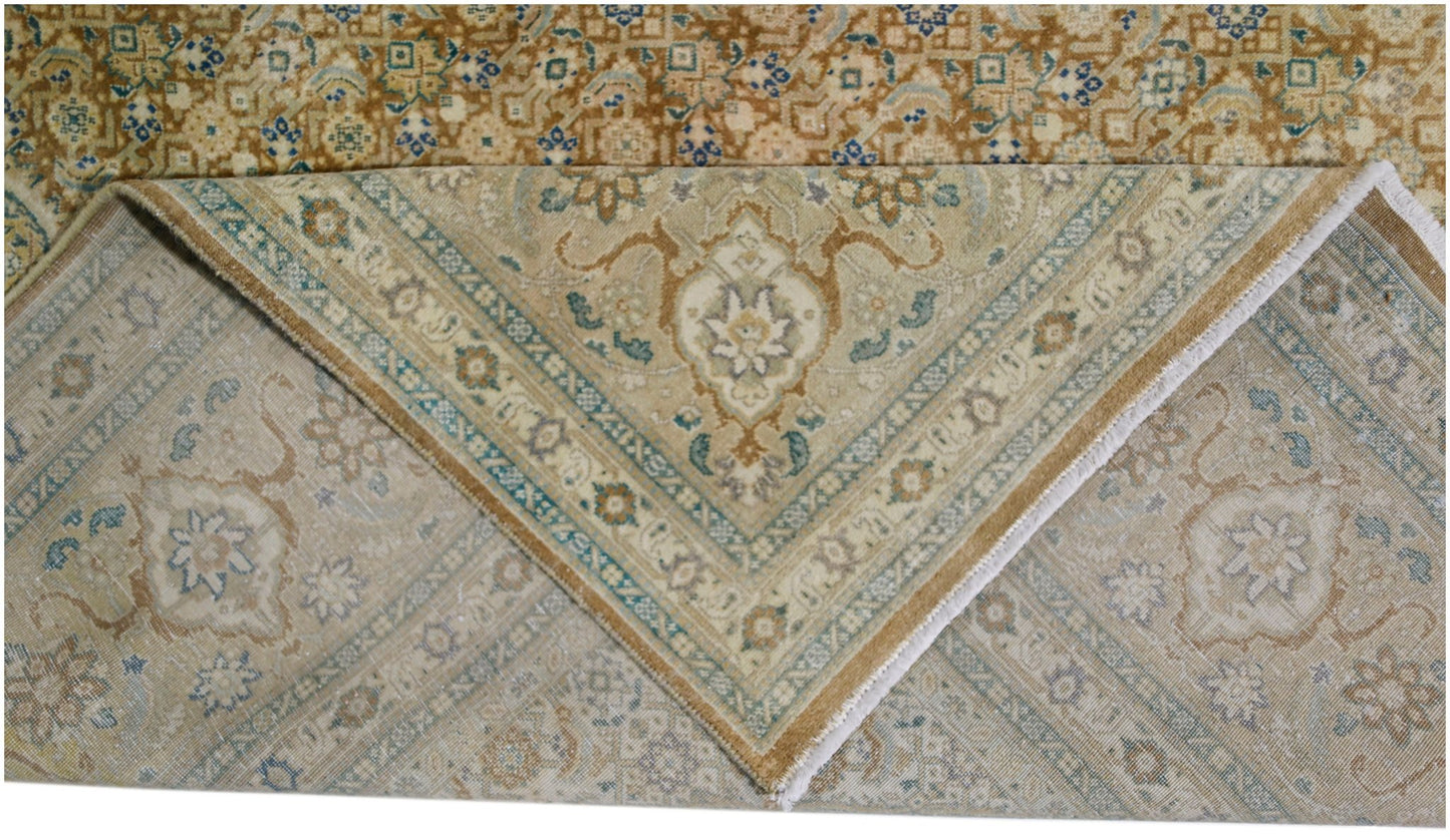 Handmade Vintage Traditional Pakistani Rug | 345 x 249 cm | 11'4" x 8'2" - Najaf Rugs & Textile