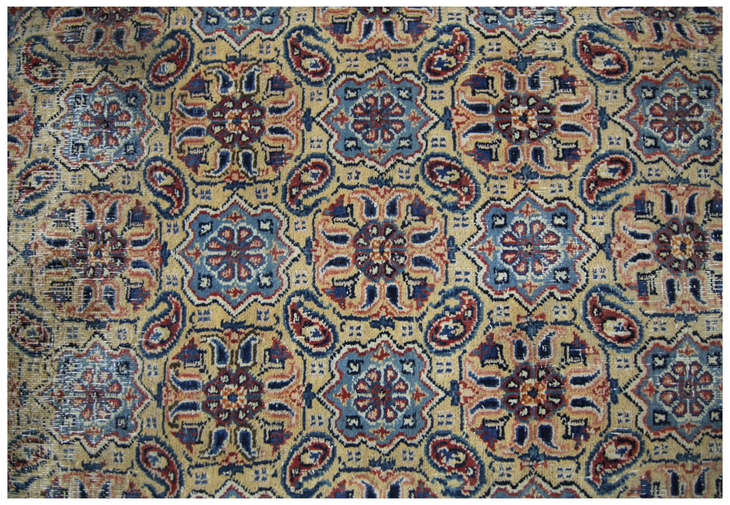 Handmade Vintage Persian Moud Rug | 349 x 232 cm | 11'5" x 7'7" - Najaf Rugs & Textile