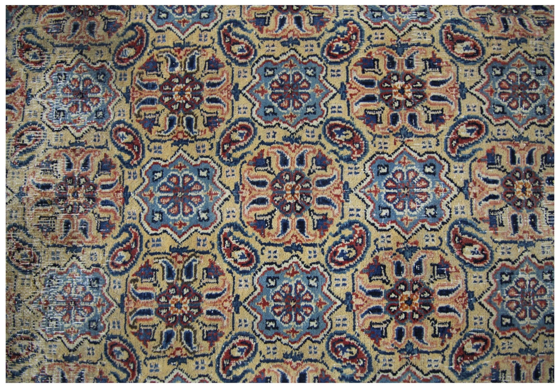 Handmade Vintage Persian Moud Rug | 349 x 232 cm | 11'5" x 7'7" - Najaf Rugs & Textile